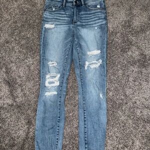 Distressed Blue Women's Jeans